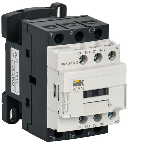 Изображение товара ARMAT Контактор КМИ-А-11212 LC1D 12А 48В/АС3 1NO/1NC (шт)