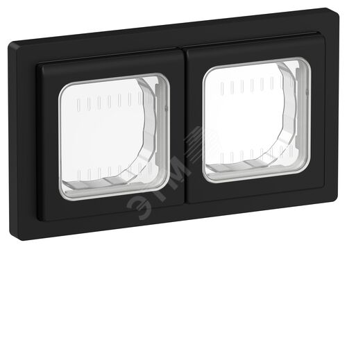 Изображение товара FLITE Рамка 2-местная IP55 Рпро-2-55-ФлЧ черный (шт)