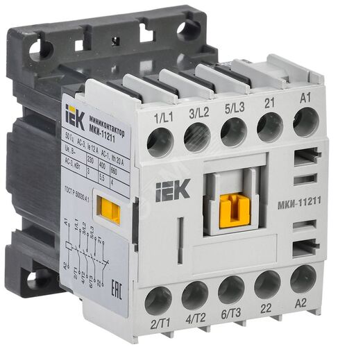 Изображение товара Миниконтактор МКИ-11211 12А 400В/АС3 1NC (шт)