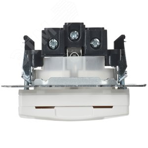 BRITE Розетка с заземлением с защитными шторками и крышкой 16А IP44 РСбш10-3-44-БрБ белый - фото 7