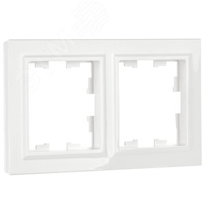 BRITE Рамка 2 поста РУ-2-БрБ белый - фото 5