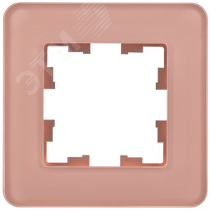 BRITE Рамка 1 пост РУ-1-2-Бр стекло дымчатый RE IEK - фото 2