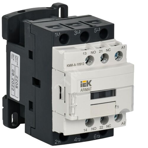 Изображение товара ARMAT Контактор КМИ-А-10912 LC1D 9А 110В/АС3 1NO/1NC (шт)