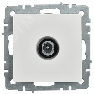 BRITE Розетка TV проходная РТВ10-0-БрБ белый - фото 3