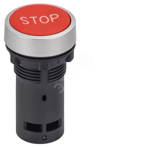 Изображение товара Кнопка IP65 с маркировкой ''STOP'' моноблок 1NC красная MASTER (шт)