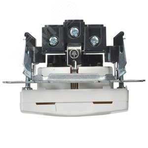 BRITE Розетка с заземлением с защитными шторками и крышкой 16А IP20 РСбш10-3-БрБ белый - фото 6