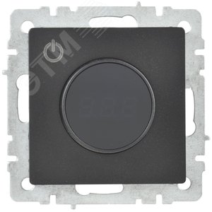 BRITE Термостат электронный с индикацией ТС10-1-БрЧ черный IEK - фото 2