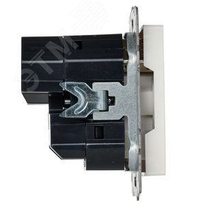 BRITE Розетка с заземлением с защитными шторками 16А с USB A+A 2,1А РЮш10-1-БрБ белый - фото 7