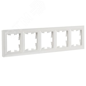 BRITE Рамка 5 постов РУ-5-БрБ белый - фото 5