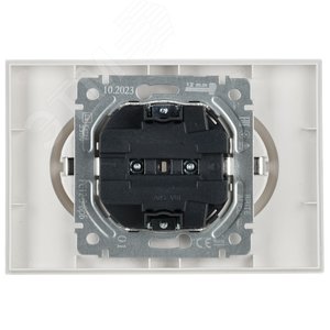 BRITE Розетка двойная с заземлением без защитных шторок 16А в сборе РС12-3-БрБ белый - фото 6