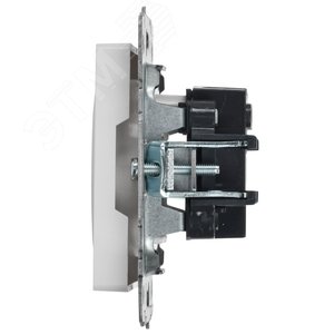 BRITE Розетка без заземления без защитных шторок 10А РС10-1-0-БрБ белый - фото 7