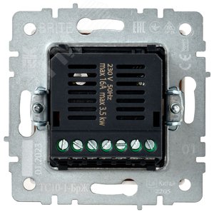 BRITE Термостат электронный с индикацией ТС10-1-БрЖ жемчуг IEK - фото 6
