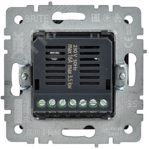 BRITE Термостат электронный с индикацией ТС10-1-БрМ маренго IEK - фото 6