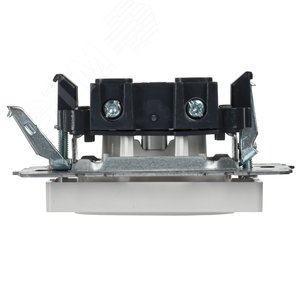 BRITE Розетка без заземления без защитных шторок 10А РС10-1-0-БрБ белый - фото 6