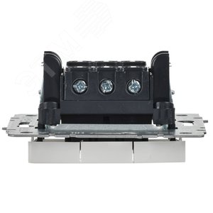 BRITE Выключатель трехклавишный 10А ВС10-3-0-БрБ белый - фото 6