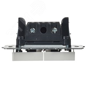 BRITE Выключатель двухклавишный с индикацией 10А ВС10-2-1-БрБ белый - фото 6