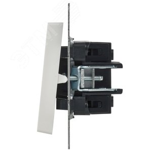 BRITE Выключатель одноклавишный самовозвратный 10А ВС10-1-4-БрБ белый - фото 7