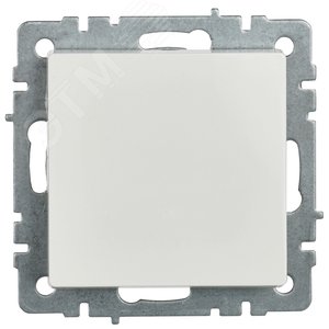 BRITE Выключатель одноклавишный самовозвратный 10А ВС10-1-4-БрБ белый - фото 3