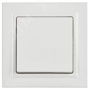 BRITE Выключатель одноклавишный 10А в сборе ВСР10-1-0-БрБ белый - фото 3