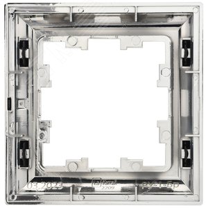 BRITE Рамка 1 пост РУ-1-Бр хром/черный IEK - фото 5