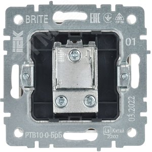 BRITE Розетка TV проходная РТВ10-0-БрБ белый - фото 4