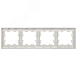 BRITE Рамка 4 поста РУ-4-БрБ белый - фото 4