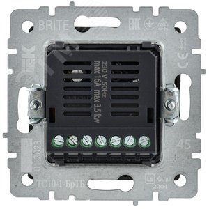 BRITE Термостат электронный с индикацией ТС10-1-БрТБ темная бронза IEK - фото 6