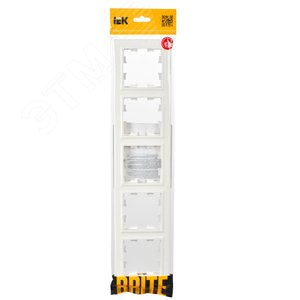 BRITE Рамка 5 постов РУ-5-БрБ белый - фото 2