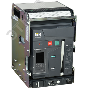 Изображение товара Выключатель автоматический воздушный выдвижного исполнения 3P типоразмер A 55кА 630А расцепитель TD с комплектом аксессуаров 220В (шт)