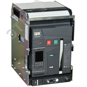 Изображение товара Выключатель автоматический воздушный выдвижного исполнения 3P типоразмер A 66кА 1600А расцепитель TD с комплектом аксессуаров 220В (шт)