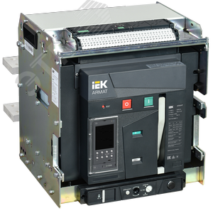 Изображение товара Выключатель автоматический воздушный выдвижного исполнения 3P F 100кА 2500А расцепитель TD с комплектом аксессуаров 220В (шт)