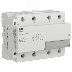 Изображение товара Контактор модульный KMR 100А 230В AC 2НО 2НЗ (шт)