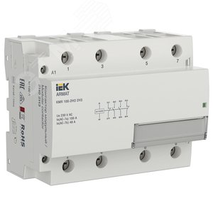 Изображение товара Контактор модульный KMR 100А 24В AC/DC 2НО 2НЗ (шт)
