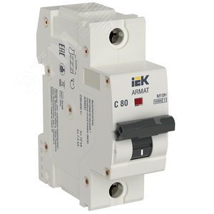 Изображение товара Выключатель автоматический M10H 1P C 80A (шт)