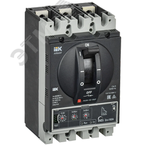 ARMAT Автоматический выключатель в литом корпусе 3P типоразмер D 50кА 160А расцепитель электронный стандартный AR-MCCB-3D-050-0160A-ELSC IEK