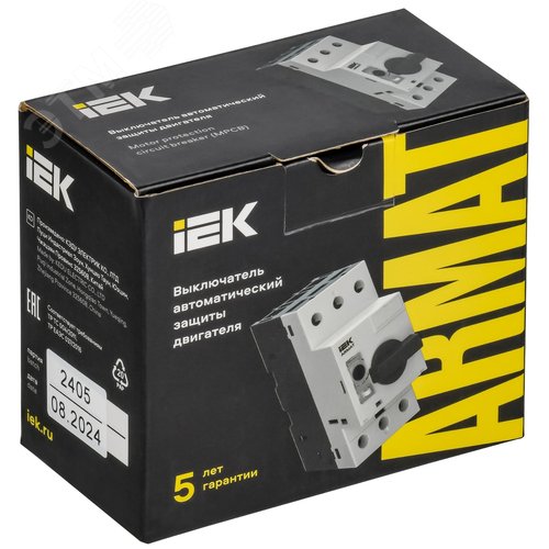 Выключатель автоматический защиты двигателя A1 GV2P 0,4-0,63А - фото 2