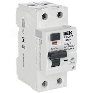 Выключатель дифференциального тока R10N 2P 32А 30мА тип B - фото 1