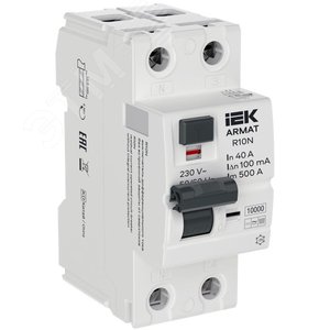 Выключатель дифференциального тока R10N 2P 40А 100мА тип B - фото 1