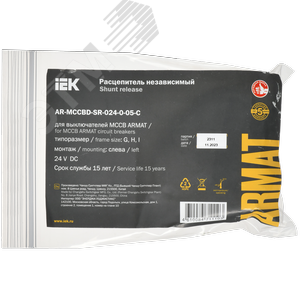 Изображение товара Расцепитель независимый левый 24В DC для MCCB типоразмер G, H, I (шт)