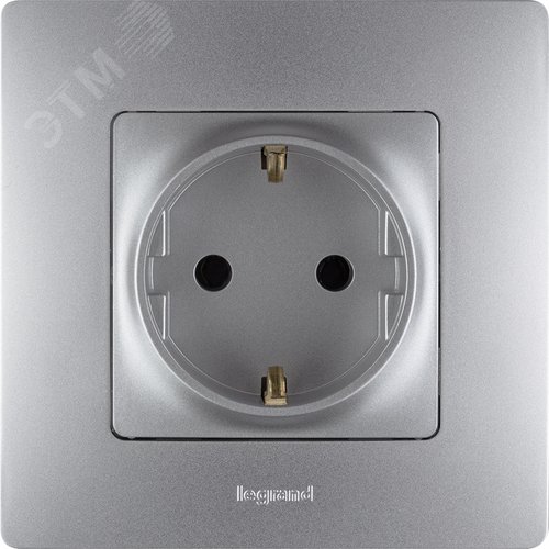 Рамка 1-местная алюминий ETIKA - фото 4