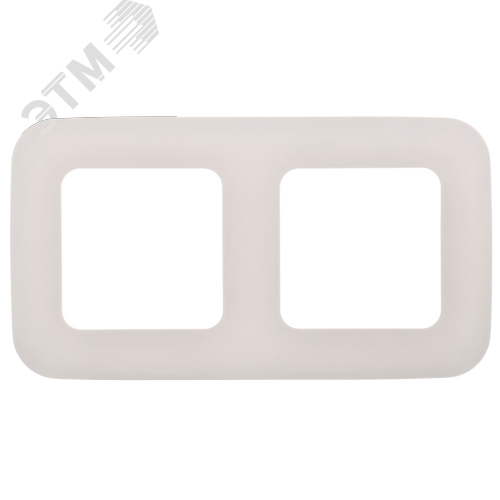 FLITE ARTISTIC Рамка 2-местная РУ-2-А-ФлЖ жемчуг IEK - фото 5