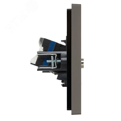 FORTE&PIANO Розетка двойная TV+RJ45 кат.6 FP337 серый IEK - фото 2