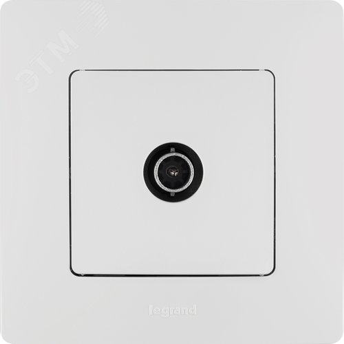 Розетка TV тип звезда белый ETIKA - фото 4