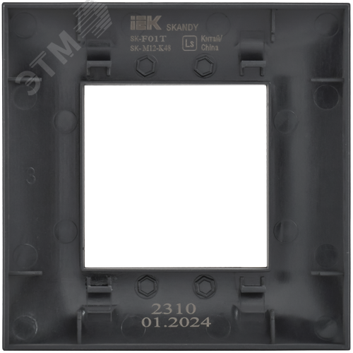 SKANDY Рамка 1-местная SK-F01T титан IEK - фото 3