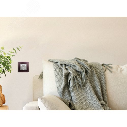 Светорегулятор поворотно-нажимной LED 300Вт без нейтрали алюминий ETIKA - фото 5