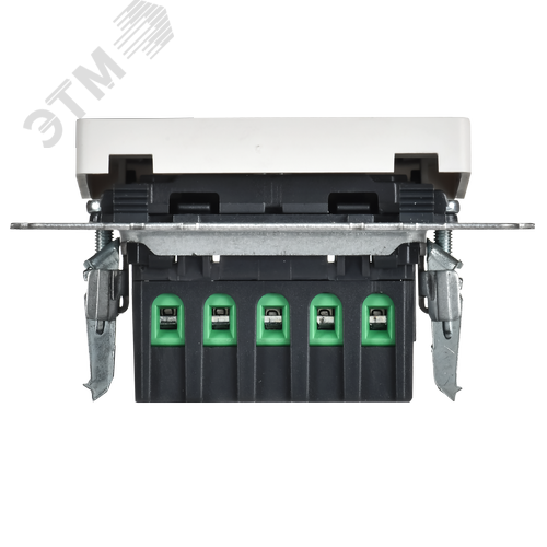 BRITE Кнопка звонка с индикацией для отелей 10А ВС10-1-9-БрАБ арктический белый IEK - фото 4