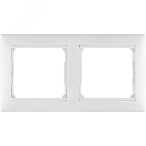 Рамка 2-местная белый VALENA - фото 3