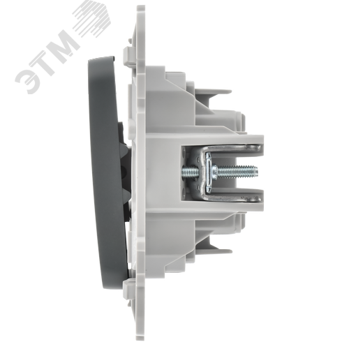 FLITE Выключатель 2-клавишный 10А ВС12-1-0-ФлМА мокрый асфальт IEK - фото 5