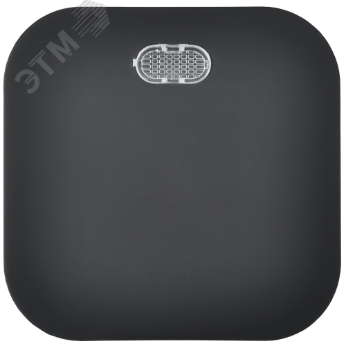 GLORY Выключатель 1-клавишный для открытой установки с индикацией 10А ВС20-1-1-ХЧм черный матовый IEK - фото 3