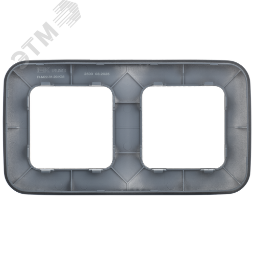 FLITE ARTISTIC Рамка 2-местная РУ-2-А-ФлМ маренго IEK - фото 4